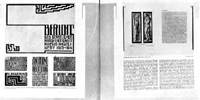 Twee pagina's uit Wendingen, 10e serie (1929), no.8, gewijd aan het werk van J.L.M. Lauweriks